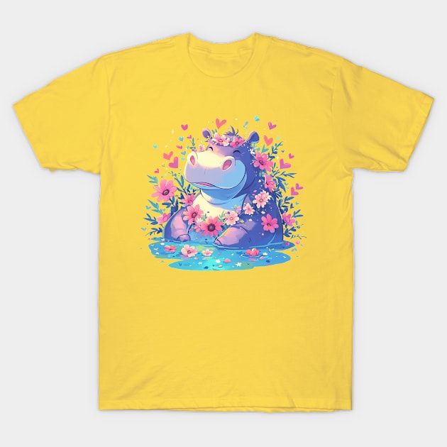 hippo T-Shirt by peterdoraki